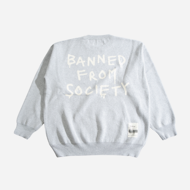 CZ BANNED FROM SOCIETY SWEATER | GREY