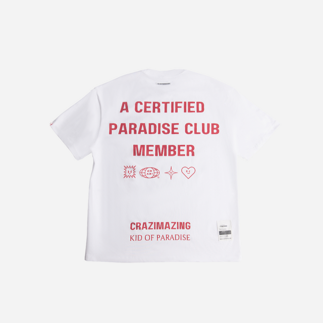 PARADISE CLUB TEE | WHITE