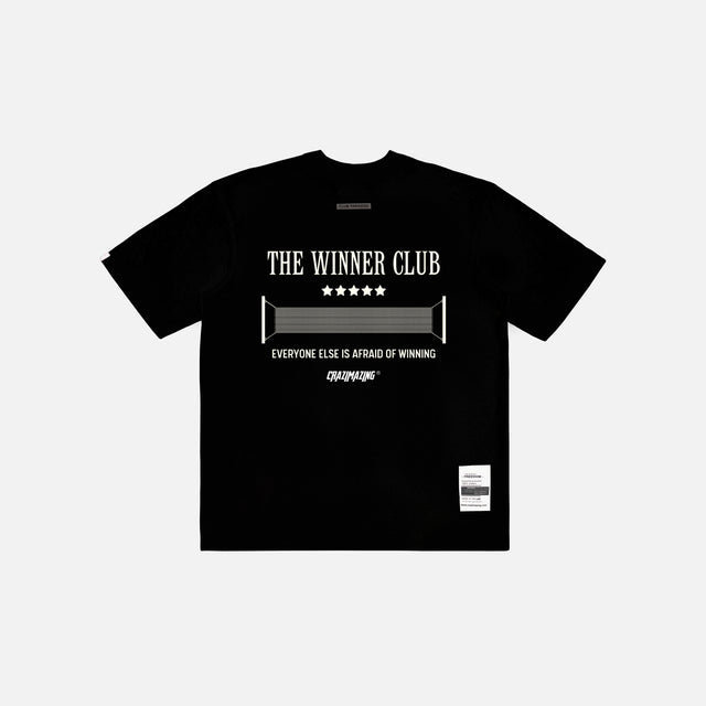 THE WINNER CLUB TENNIS TEE | BLACK