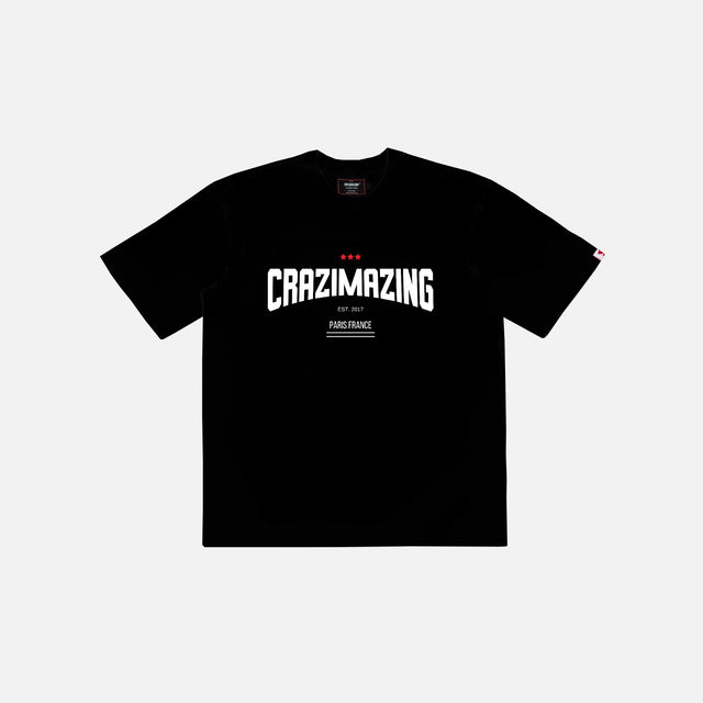 CRAZIMAZING NEW CLASSIC LINE TEE | BLACK