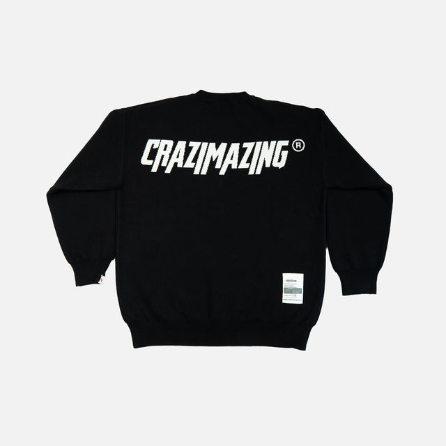 Crazimazing Knit Sweater | Black