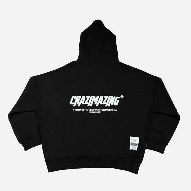 CLASSIC CRAZIMAZING PLUF HOOD | BLACK