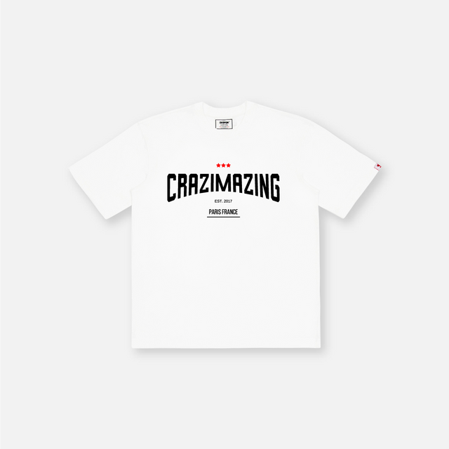 CRAZIMAZING NEW CLASSIC LINE TEE | WHITE